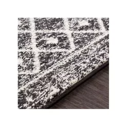 Kirklands Home Area Rugs|Gray Moroccan Pattern Square Area Rug, 4 ft.