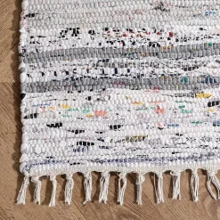 Kirklands Home Area Rugs|Gray Mottled Stripe Tassel Area Rug, 8x10