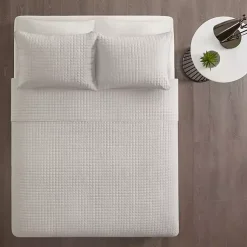 Kirklands Home Bedspreads & Coverlets|Nash 3-pc. Reversible King Coverlet Set Gray