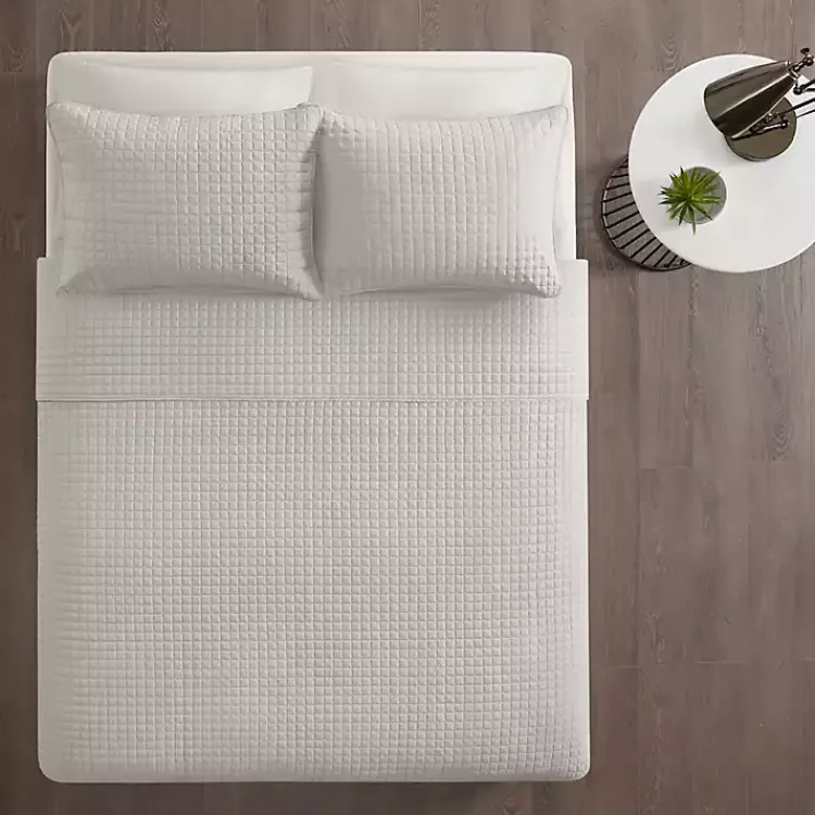Kirklands Home Bedspreads & Coverlets|Nash 3-pc. Reversible King Coverlet Set Gray