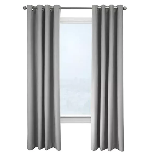 Kirklands Home Curtains & Drapes|Newberry Blackout Curtain Panel, 84 in. Gray