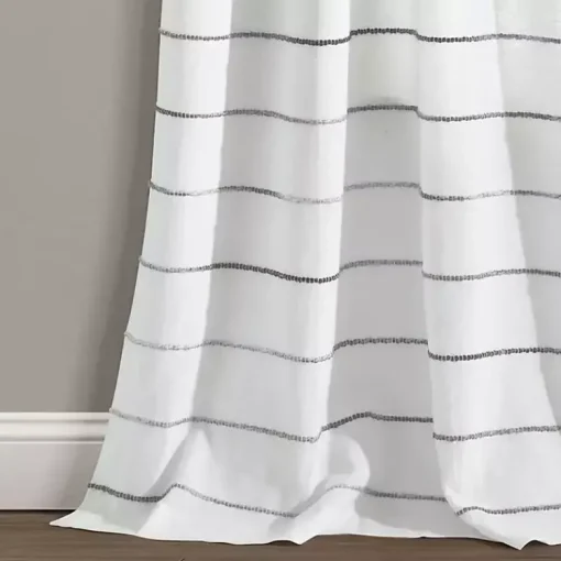 Kirklands Home Curtains & Drapes|Gray Ombre Stripe Curtain Panel Set, 84 in.
