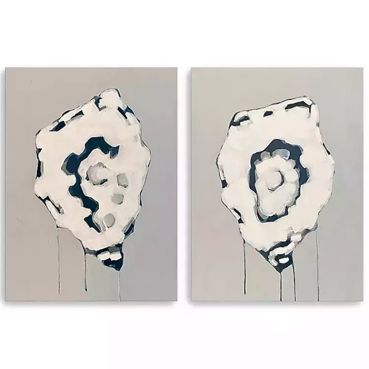 Kirklands Home Canvas Art|Gray Oysters Canvas Art Prints, Set of 2