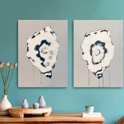 Kirklands Home Canvas Art|Gray Oysters Canvas Art Prints, Set of 2