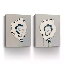 Kirklands Home Canvas Art|Gray Oysters Canvas Art Prints, Set of 2