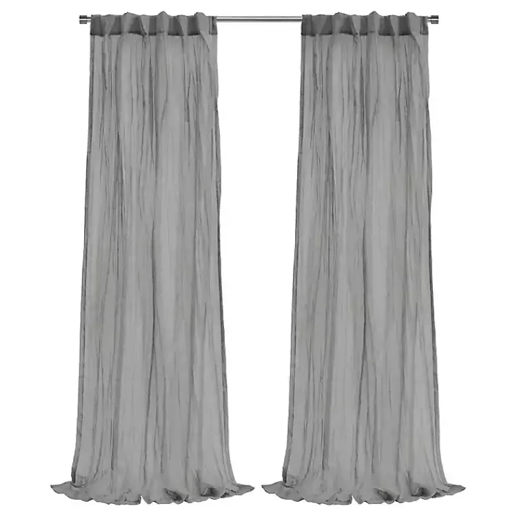 Kirklands Home Curtains & Drapes|Paloma Curtain Panel, 84 in. Gray
