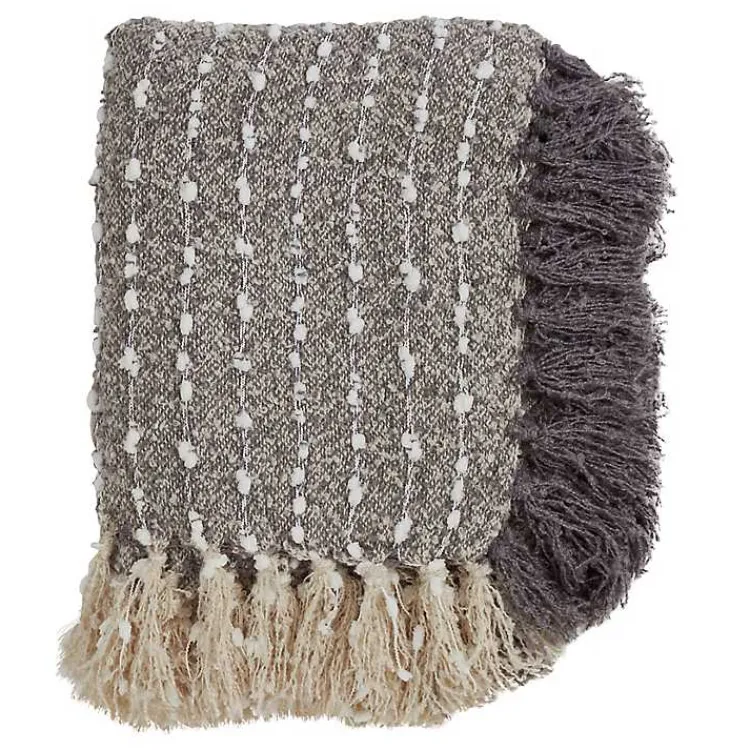 Online Petite Pom Pom Throw with Tassels Blankets & Throws