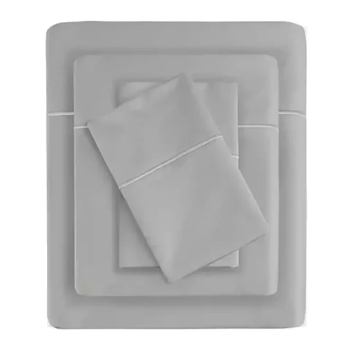 Kirklands Home Bed Sheets|Pima Cotton Sateen 4-pc. King Sheet Set Gray