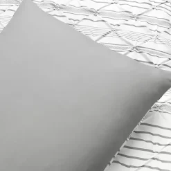 Kirklands Home Comforters|Gray Pintuck Stripe King 5-pc. Comforter Set