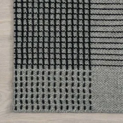 Kirklands Home Area Rugs|Plaid Emily Henderson x RugsUSA Area Rug, 4x6 Gray