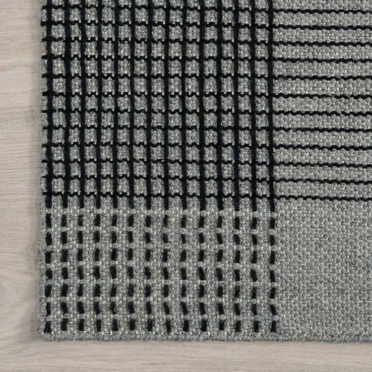 Kirklands Home Area Rugs|Plaid Emily Henderson x RugsUSA Rug, 8x10 Gray
