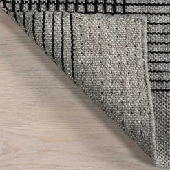 Kirklands Home Area Rugs|Plaid Emily Henderson x RugsUSA Area Rug, 5x8 Gray