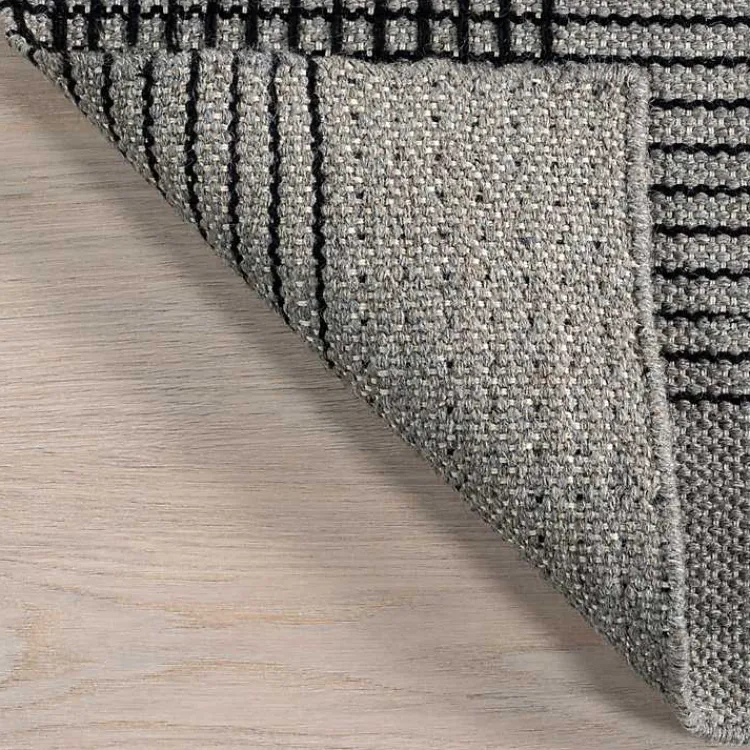 Kirklands Home Area Rugs|Plaid Emily Henderson x RugsUSA Runner, 2x8 Gray