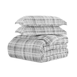Kirklands Home Duvets|Plaid Polka Dot 2-pc. Twin Duvet Cover Set Gray