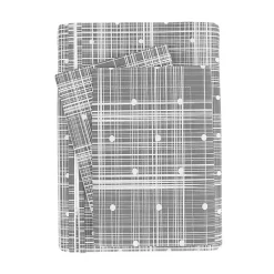 Kirklands Home Duvets|Plaid Polka Dot 2-pc. Twin Duvet Cover Set Gray