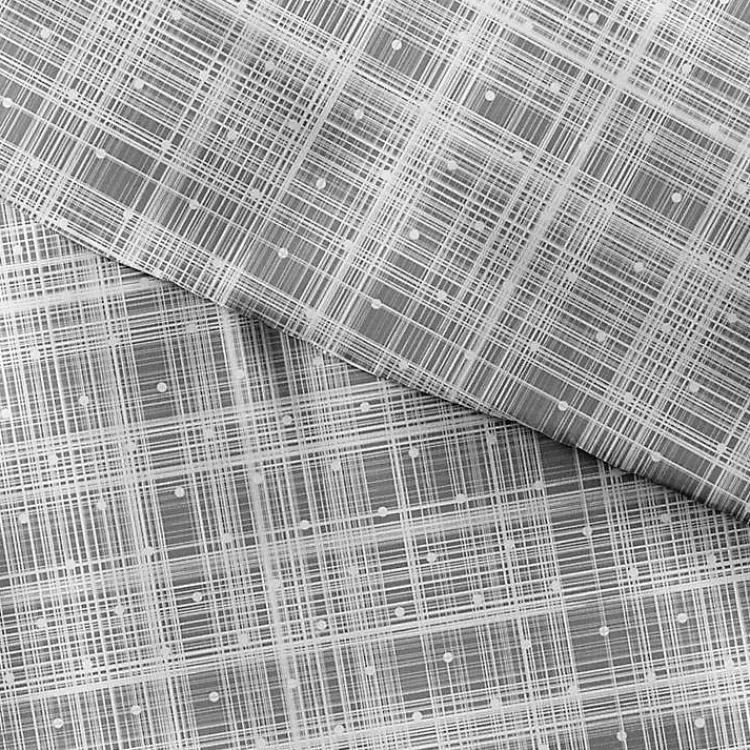 Kirklands Home Duvets|Plaid Polka Dot 2-pc. Twin Duvet Cover Set Gray