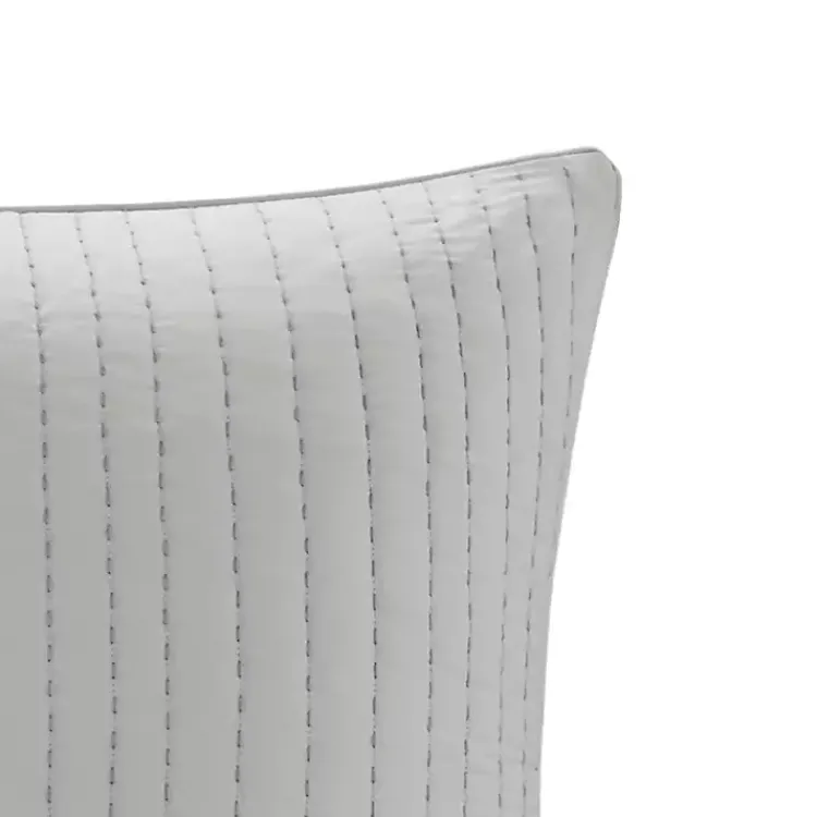 Kirklands Home Bedding Essentials|Quilted Euro Sham Gray