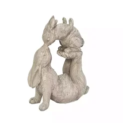 Clearance Resin Baby Bunny Kissing Statue Easter Decorations