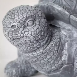 Kirklands Home Garden Decor|Resin Tortoise Outdoor Fountain Gray