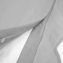 Kirklands Home Duvets|Gray Scallop Edge 3-pc. Full/Queen Duvet Cover Set