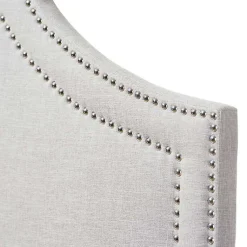 Kirklands Home Beds & Headboards|Scalloped Corner Queen Headboard Gray