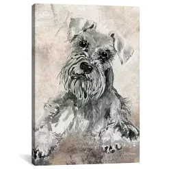 Kirklands Home Canvas Art|Schnauzer Canvas Art Print Gray