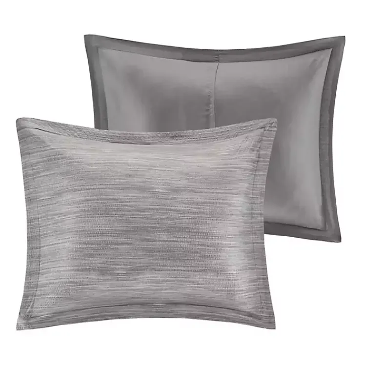 Kirklands Home Comforters|Gray Seersucker 7-pc. King Comforter Set