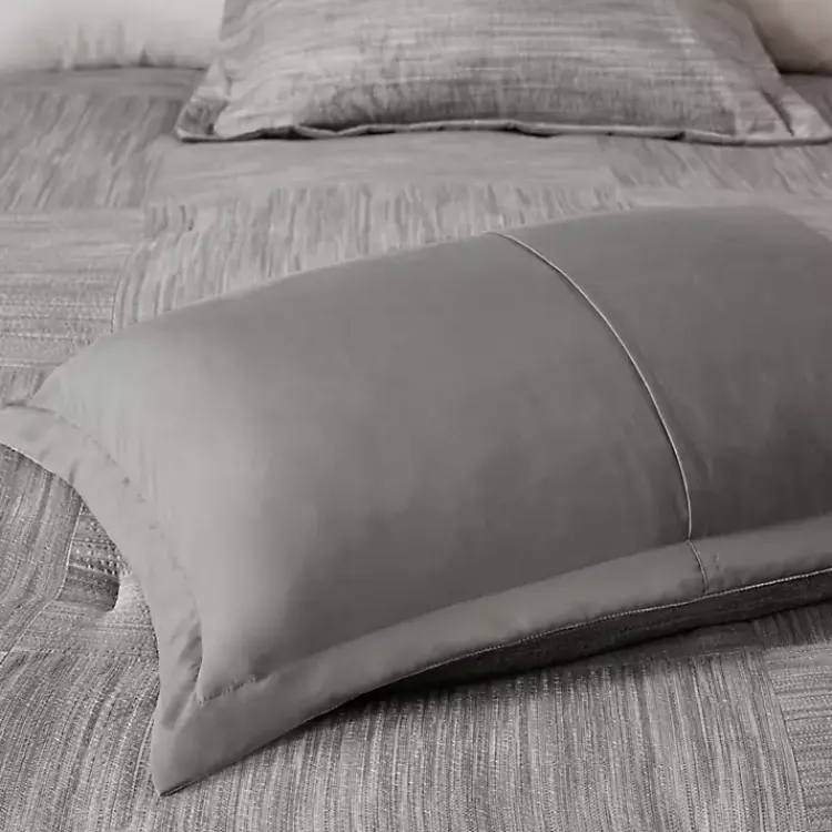 Kirklands Home Comforters|Gray Seersucker 7-pc. King Comforter Set