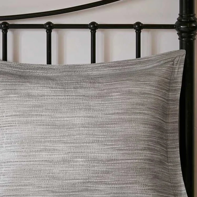 Kirklands Home Comforters|Gray Seersucker 7-pc. King Comforter Set