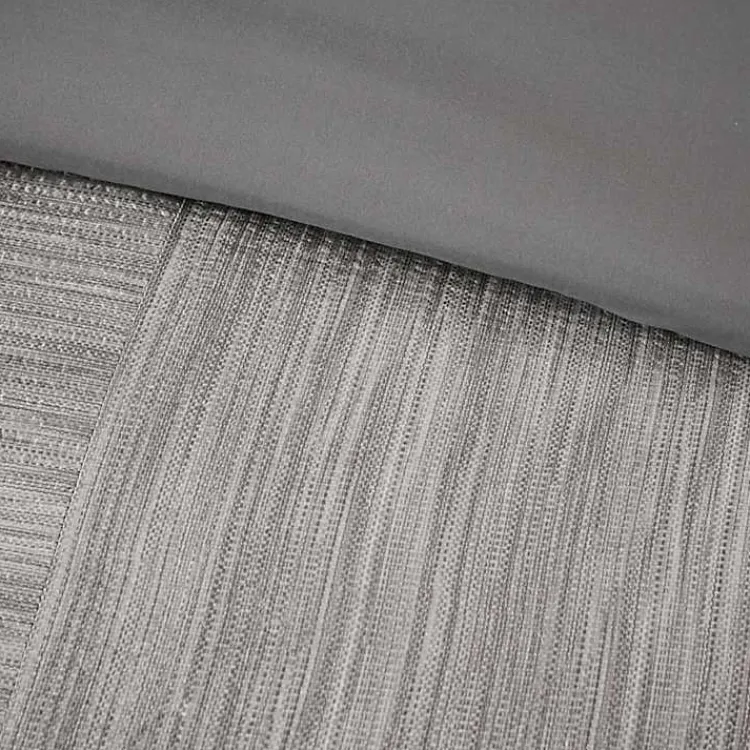 Kirklands Home Comforters|Gray Seersucker 7-pc. King Comforter Set