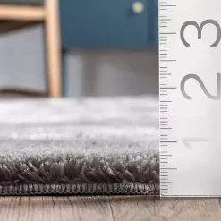 Kirklands Home Area Rugs|Shag Washable Area Rug, 5x8 Gray