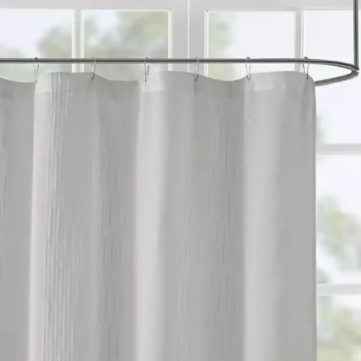Kirklands Home Shower Curtains|Sheer Shower Curtain Gray