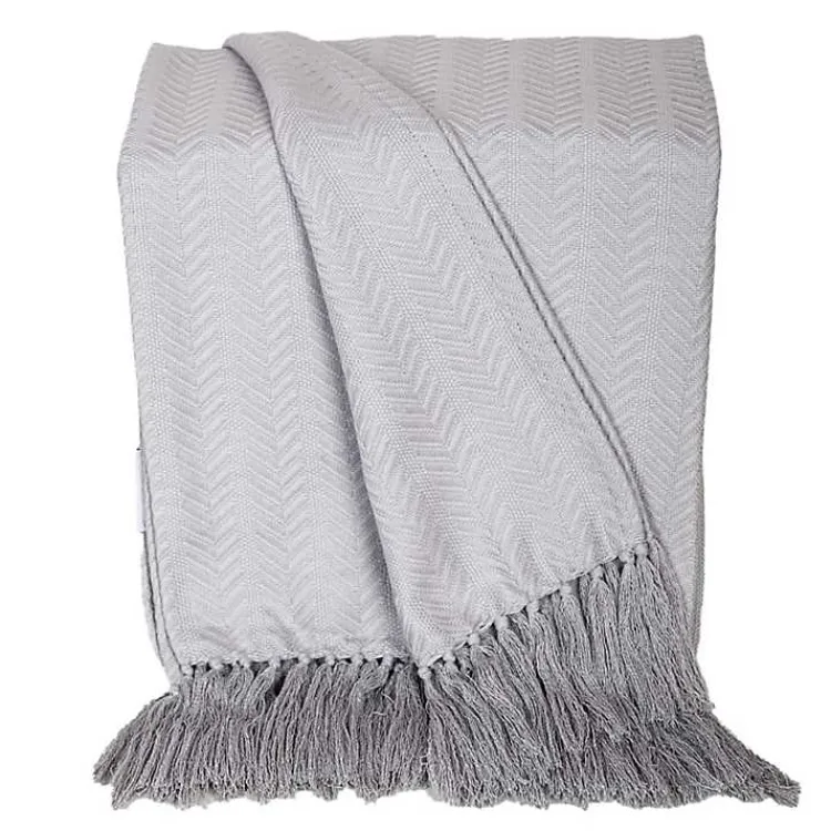 New Simple Chevron Tassel Throw Blankets & Throws