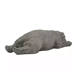 Kirklands Home Garden Statues|Sleeping Bulldog Outdoor Statue Gray
