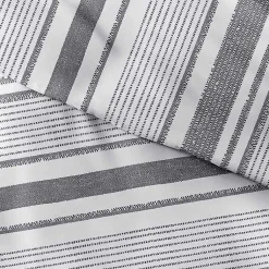 Kirklands Home Duvets|Gray Soft Striped 3-Pc. Twin Duvet Cover Set