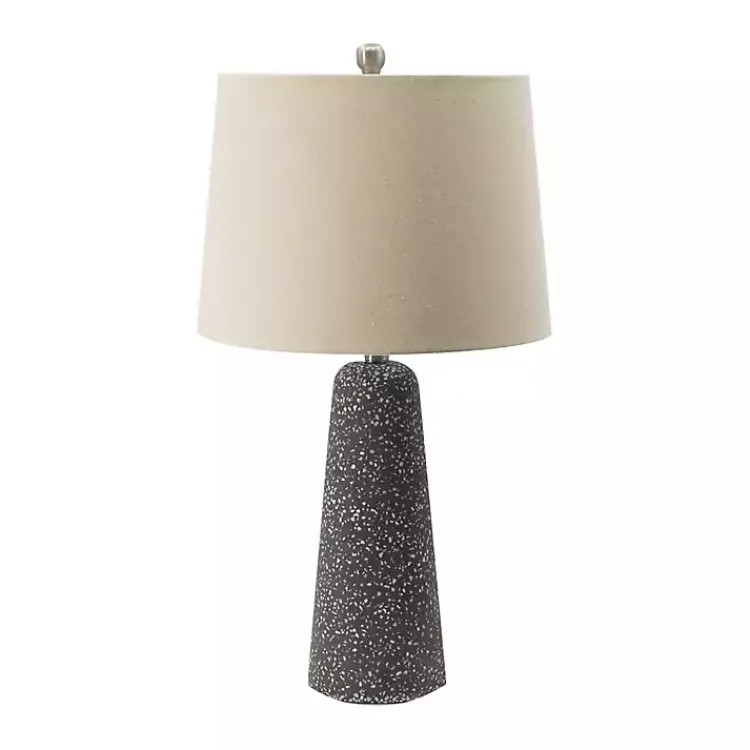 Kirklands Home Table Lamps|Gray Speckled Stone Table Lamp Tan