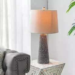 Kirklands Home Table Lamps|Gray Speckled Stone Table Lamp Tan