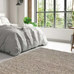 Kirklands Home Area Rugs|Speckled Woven Wool and Jute Area Rug, 7x10 Gray