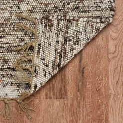 Kirklands Home Area Rugs|Speckled Woven Wool and Jute Area Rug, 7x10 Gray