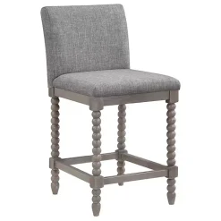 Kirklands Home Bar Stools & Counter Height Stools|Spindle Legs Counter Stool Gray