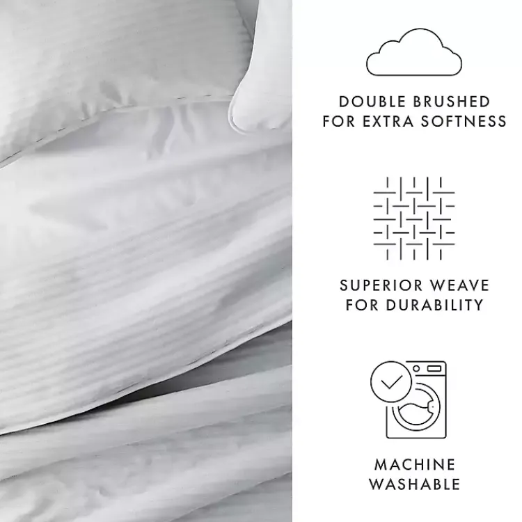 Kirklands Home Quilts|Stitched Stripes 2-pc. Twin Quilt Set Gray