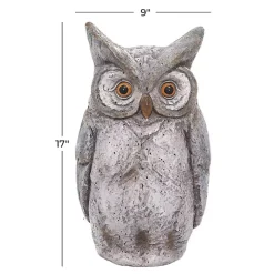 Kirklands Home Garden Statues|Stone Owl Statue Gray