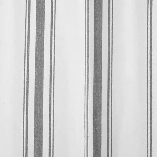Kirklands Home Curtains & Drapes|Stripe Farmhouse Curtain Panel Set, 95 in. Gray