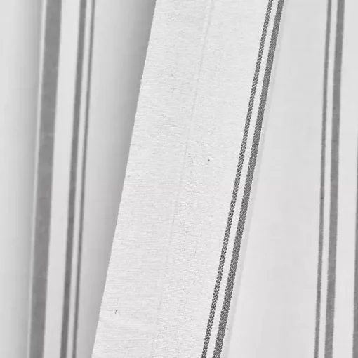 Kirklands Home Curtains & Drapes|Stripe Farmhouse Curtain Panel Set, 95 in. Gray