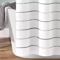 Kirklands Home Shower Curtains|Stripe Ombre Shower Curtain Gray