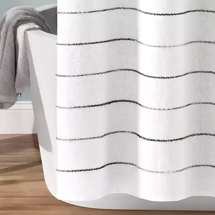 Kirklands Home Shower Curtains|Stripe Ombre Shower Curtain Gray