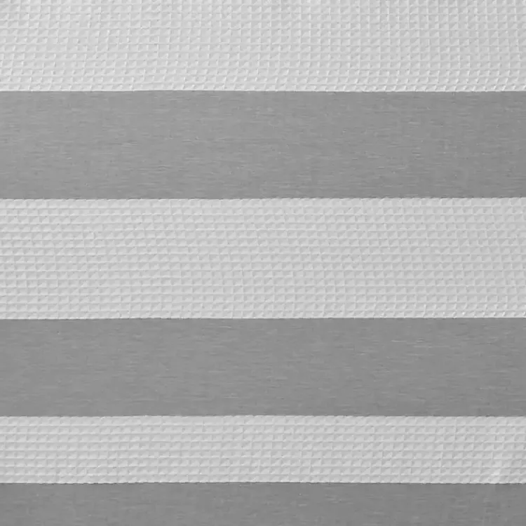 Kirklands Home Shower Curtains|Stripe Waffle Weave Shower Curtain Gray