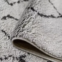 Kirklands Home Area Rugs|Striped Diamond Area Rug, 5x8 Gray