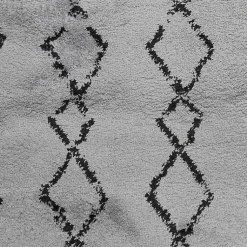 Kirklands Home Area Rugs|Striped Diamond Area Rug, 5x8 Gray