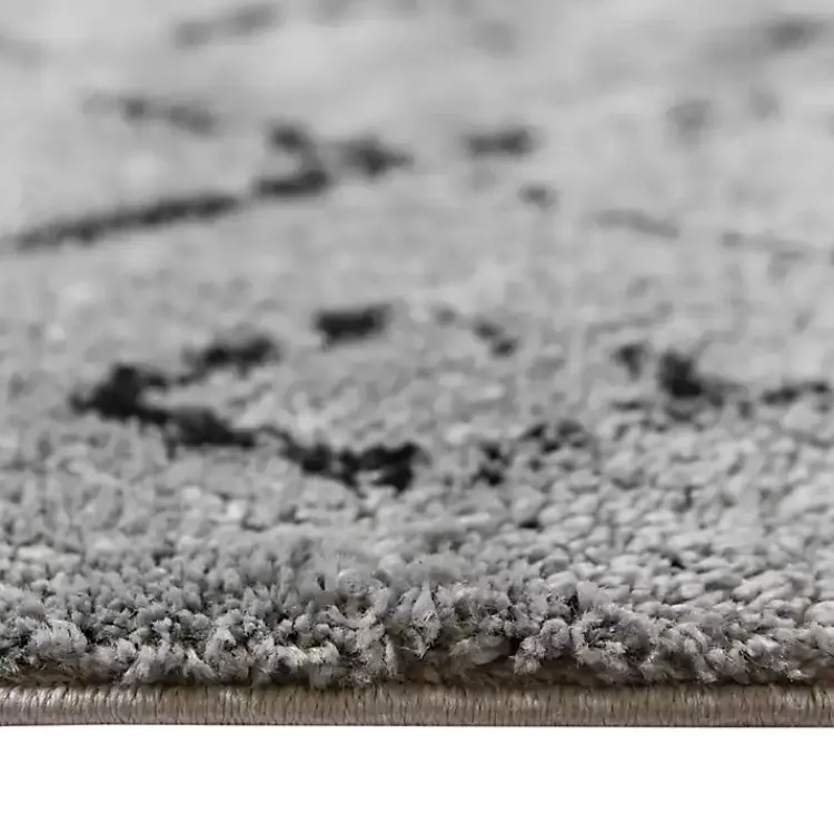 Kirklands Home Area Rugs|Striped Diamond Area Rug, 8x10 Gray